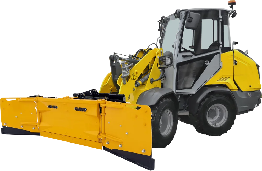 J-Rod JROD-S30 hydraulic wing plow on a loader