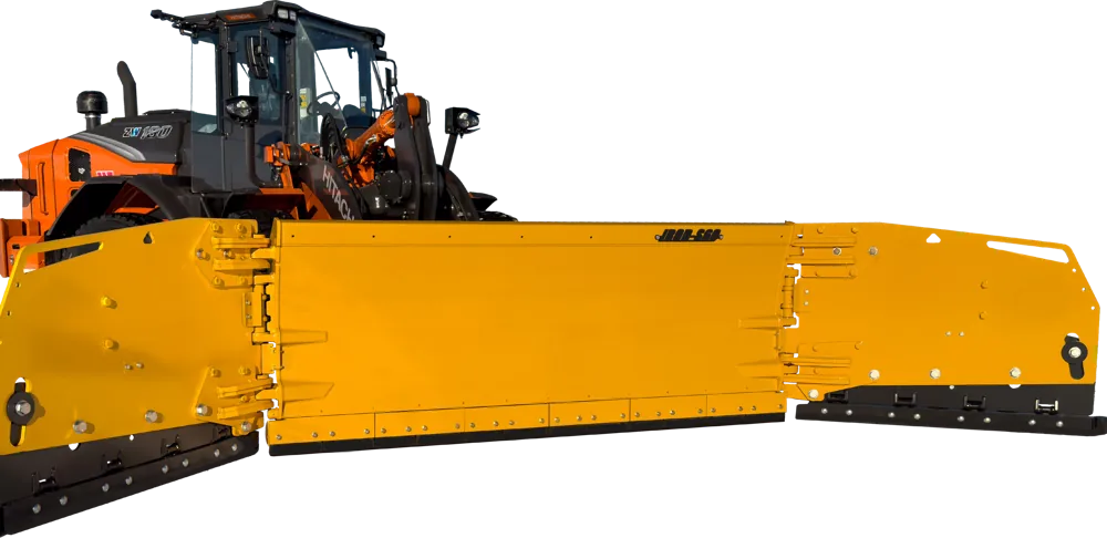 J-Rod JROD-S60 hydraulic wing plow on a loader