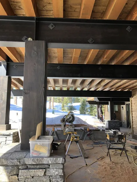 Architectural steel detailing by CC Welding — custom exterior steel for a modern Tahoe home (photo 2 of 28)