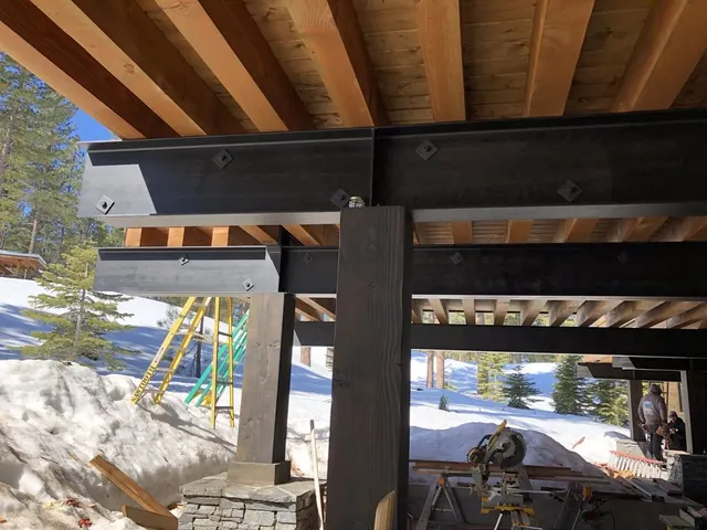 Architectural steel detailing by CC Welding — custom exterior steel for a modern Tahoe home (photo 4 of 28)