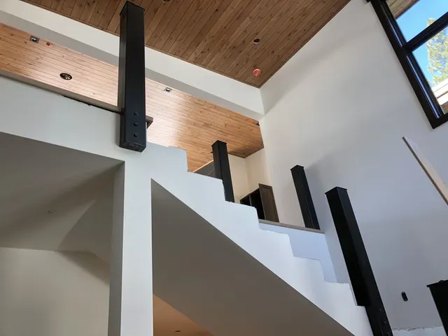 Architectural steel detailing by CC Welding — custom exterior steel for a modern Tahoe home (photo 16 of 28)