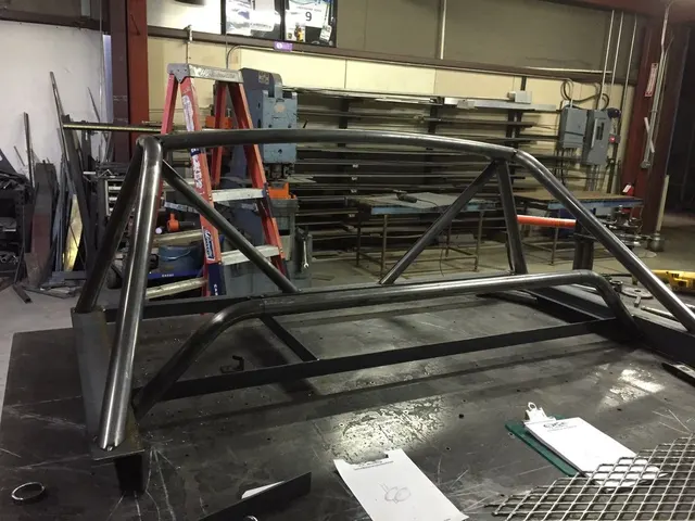 Custom metal fabrication in the CC Welding shop, Reno NV — material stock, jigs, fixtures and work in progress (photo 124 of 383)