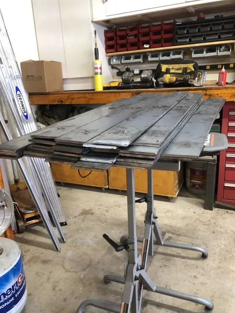 Custom metal fabrication in the CC Welding shop, Reno NV — material stock, jigs, fixtures and work in progress (photo 246 of 383)