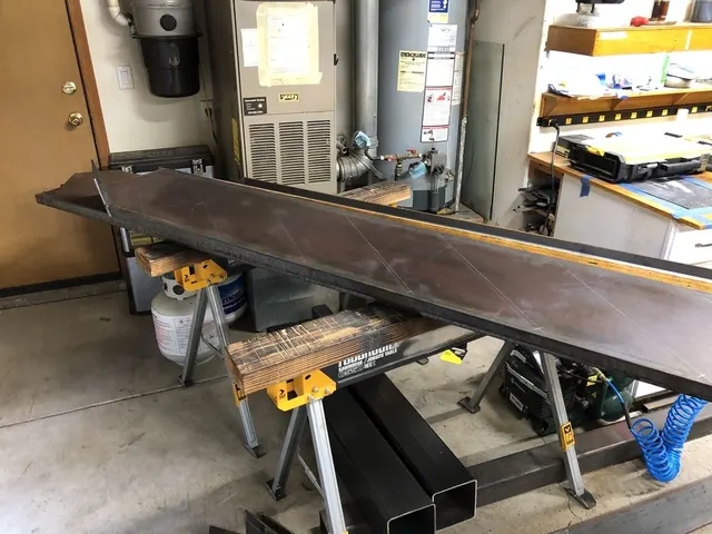 Custom metal fabrication in the CC Welding shop, Reno NV — material stock, jigs, fixtures and work in progress (photo 255 of 383)