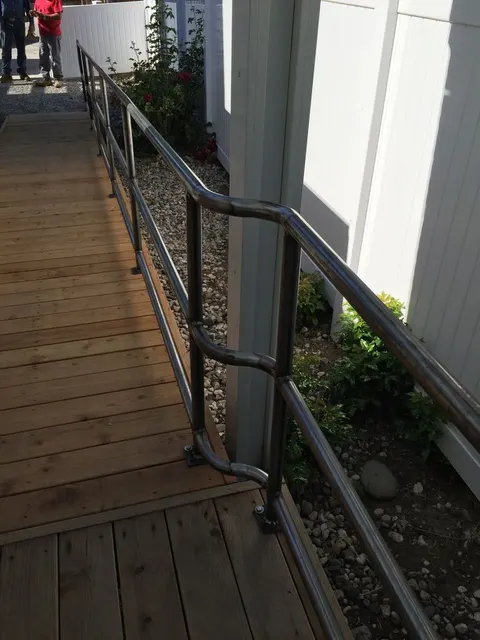 Custom railing and balustrade fabrication by CC Welding — stone-step handrails, cable rail and picket panels for Tahoe homes (photo 13 of 152)