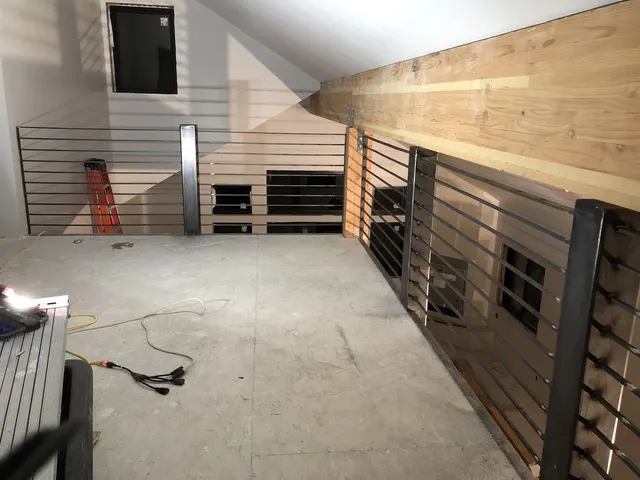 Custom railing and balustrade fabrication by CC Welding — stone-step handrails, cable rail and picket panels for Tahoe homes (photo 96 of 152)
