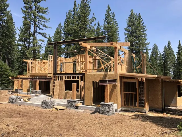 Structural steel fabrication by CC Welding — beams, columns, base plates and stair stringers for Tahoe projects (photo 4 of 68)