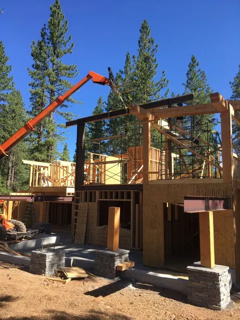 Structural steel fabrication by CC Welding — beams, columns, base plates and stair stringers for Tahoe projects (photo 9 of 68)