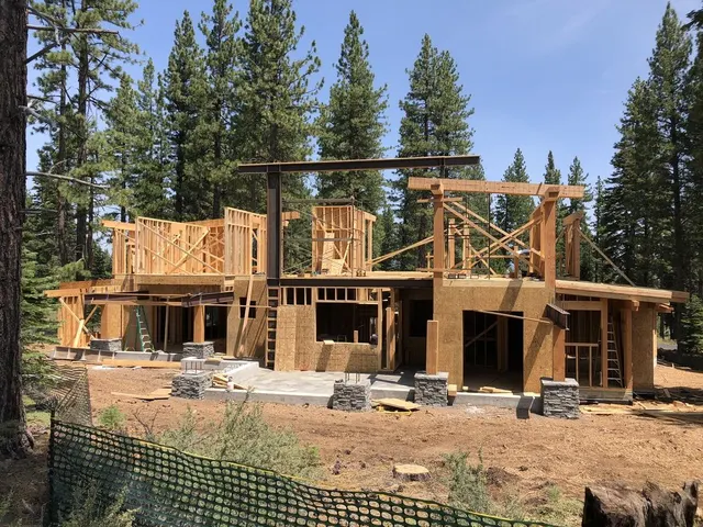 Structural steel fabrication by CC Welding — beams, columns, base plates and stair stringers for Tahoe projects (photo 13 of 68)