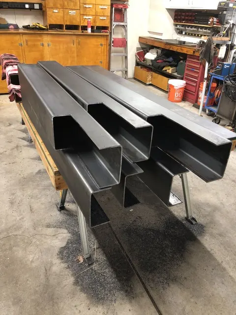 Structural steel fabrication by CC Welding — beams, columns, base plates and stair stringers for Tahoe projects (photo 28 of 68)