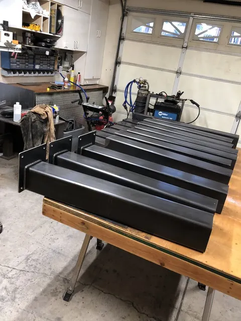 Structural steel fabrication by CC Welding — beams, columns, base plates and stair stringers for Tahoe projects (photo 49 of 68)