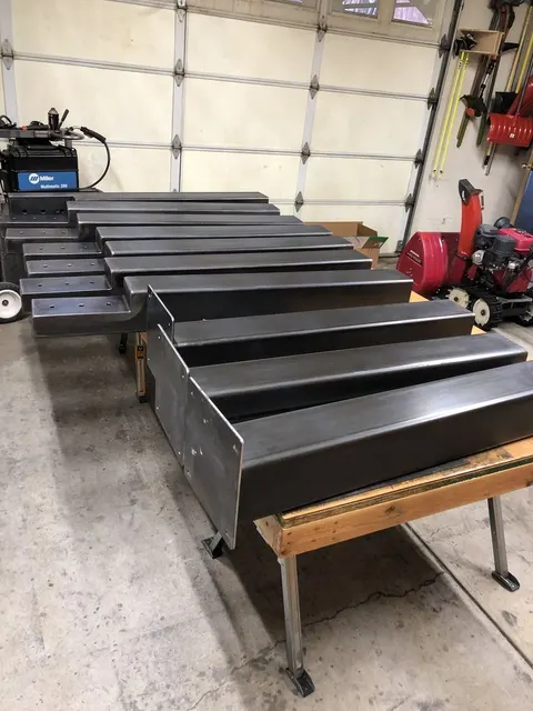 Structural steel fabrication by CC Welding — beams, columns, base plates and stair stringers for Tahoe projects (photo 52 of 68)