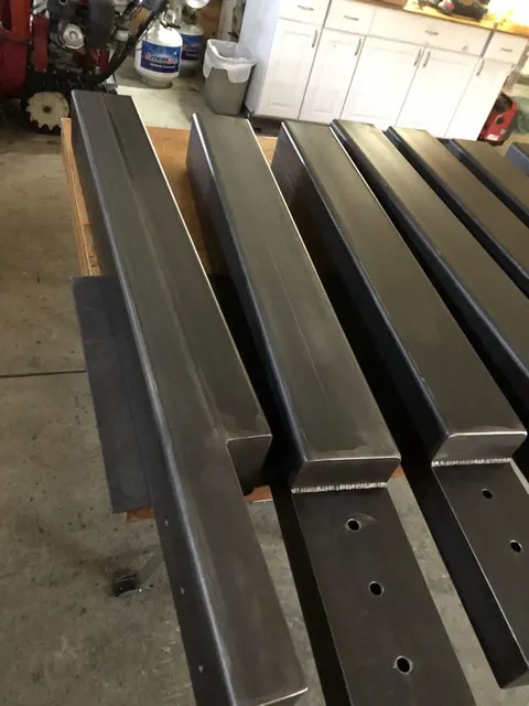 Structural steel fabrication by CC Welding — beams, columns, base plates and stair stringers for Tahoe projects (photo 58 of 68)